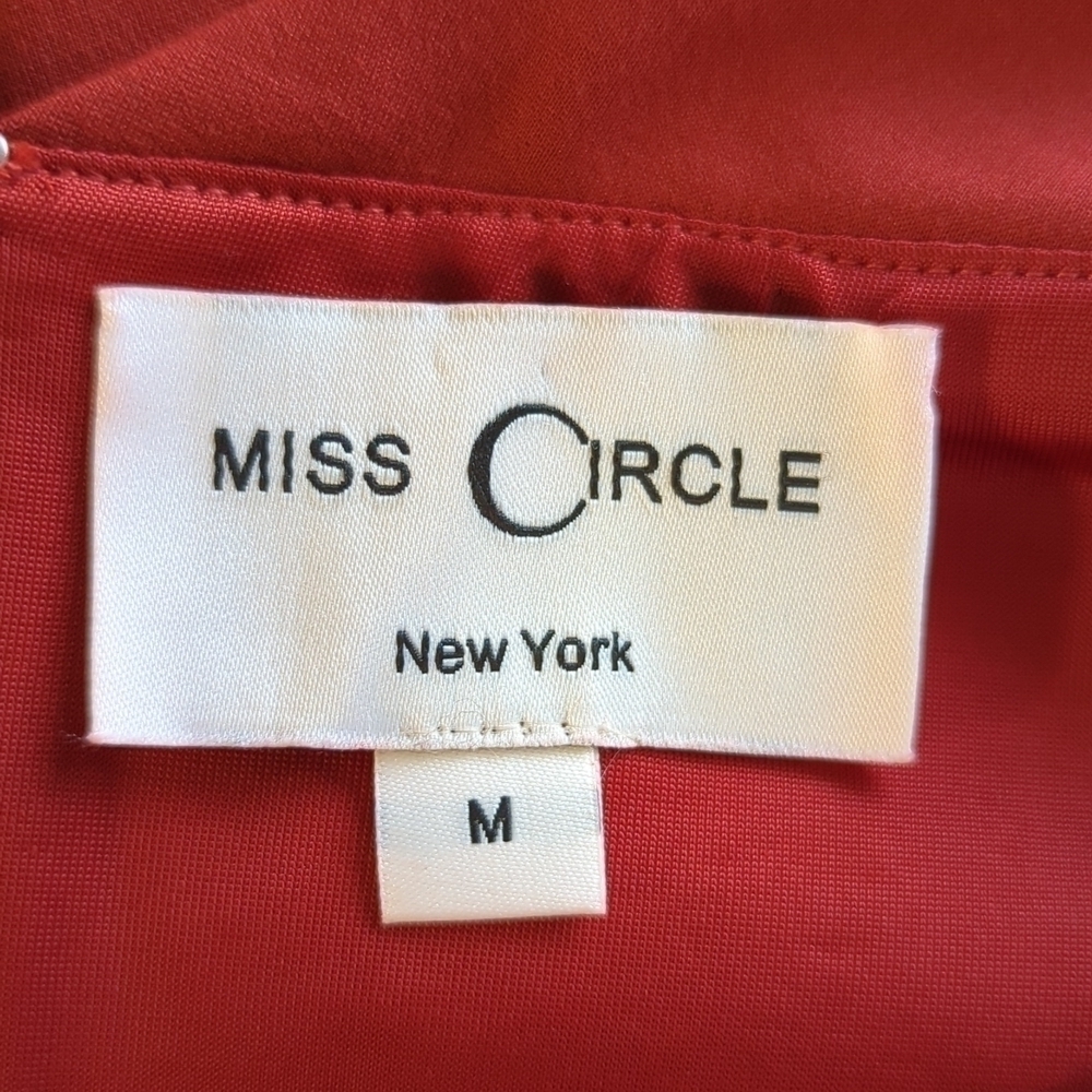 Miss Circle Off Shoulder Slim Leg Knit Jumpsuit Red Brown M party cocktail - Picture 7 of 9